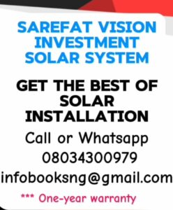Solar power installation in Nigeria 
